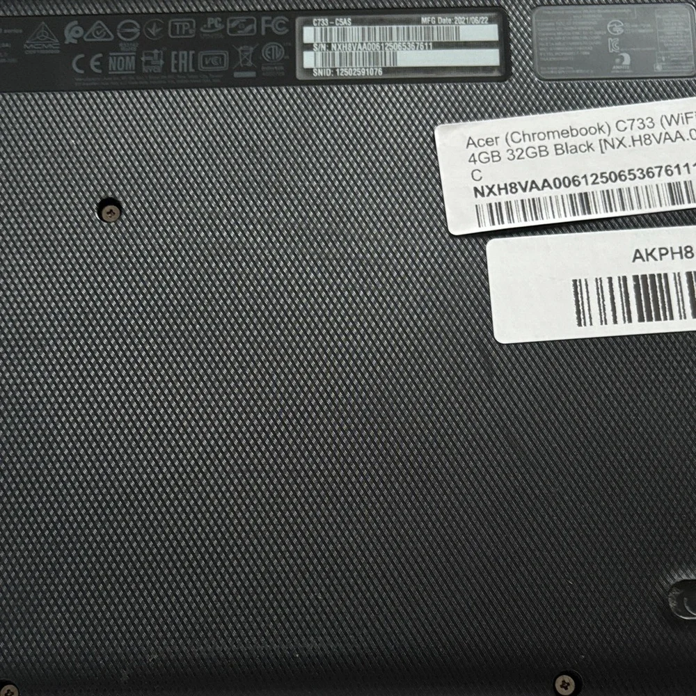 Acer Chromebook with Black Finish